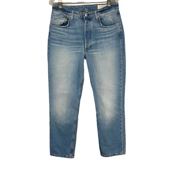 Rag and Bone. Nina high rise ankle cigarette. Button-fly 100% cotton Sz30, Tulip - Picture 5 of 16